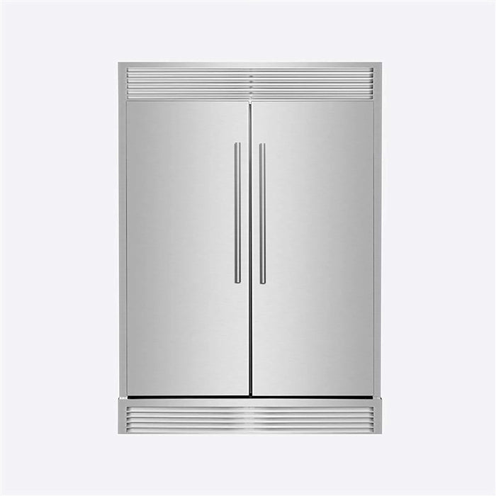 Forno Maderno 60-Inch 27.2 Cu. Ft. Built-In Convertible Refrigerator and Freezer in Stainless Steel with Modern Grille Trim (FFFFD1722-60SG)