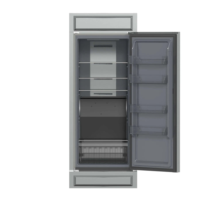 Forno Fortezza 32-Inch Right-Swing Convertible Refrigerator/Freezer with Trim Kit in Stainless Steel, Total No Frost (FFFFD1738-32RMG)