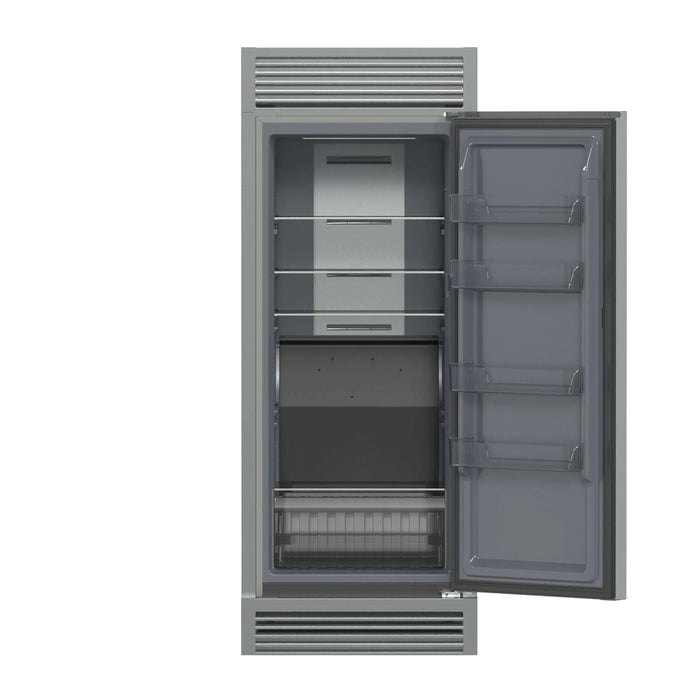 Forno Fortezza 32-Inch Right-Swing Convertible Refrigerator/Freezer with Trim Grille in Stainless Steel, Total No Frost (FFFFD1738-32RSG)