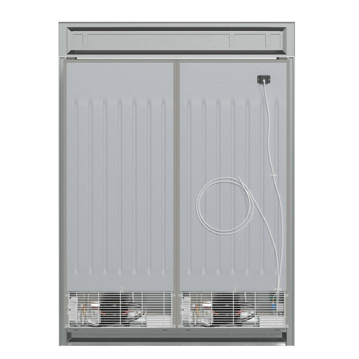 Forno Fortezza 60-Inch Built-In Convertible Refrigerator and Freezer in Stainless Steel with Modern Trim and Ice Maker (FFFFD1738-60MG)