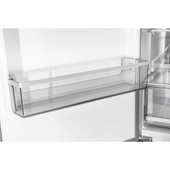 Forno Custodia 48-inch refrigerator in black door bin storage detail