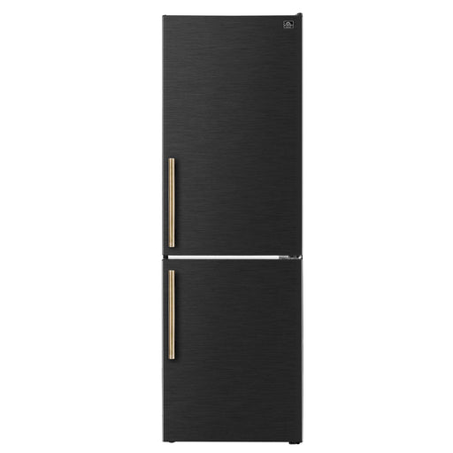 Forno Custodia 24-inch refrigerator in black front view