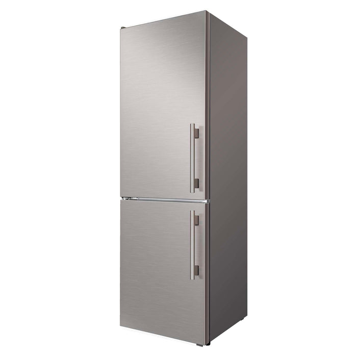Forno Custodia 24-inch refrigerator in stainless steel right angled view