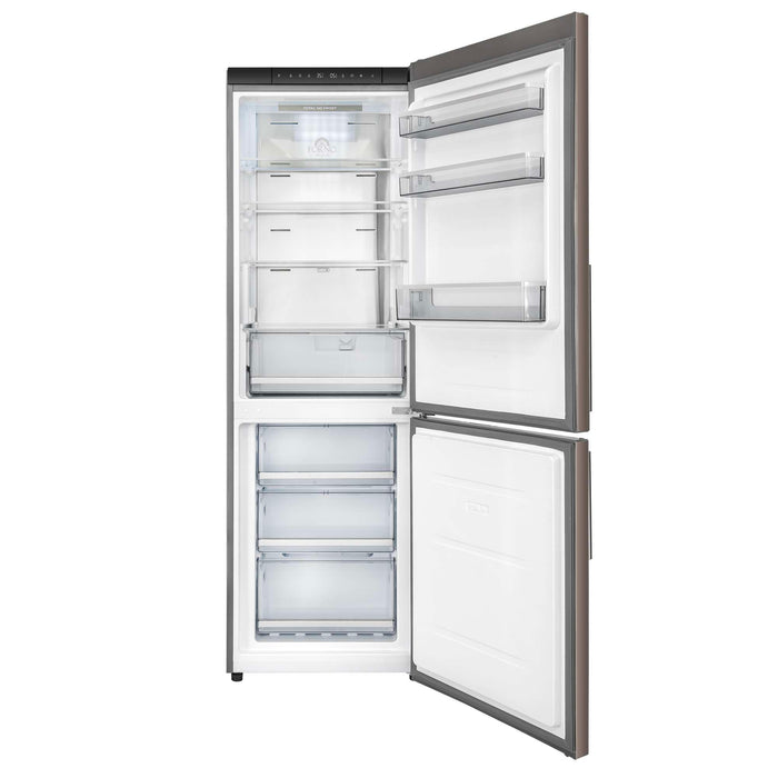 Forno Custodia 24-inch refrigerator in stainless steel front view with the door open