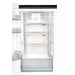 Forno Custodia 24-inch refrigerator in white handle and finish close-up