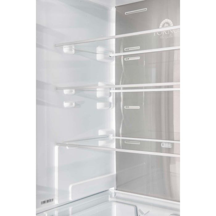 Forno Custodia 48-inch refrigerator in white interior shelving detail
