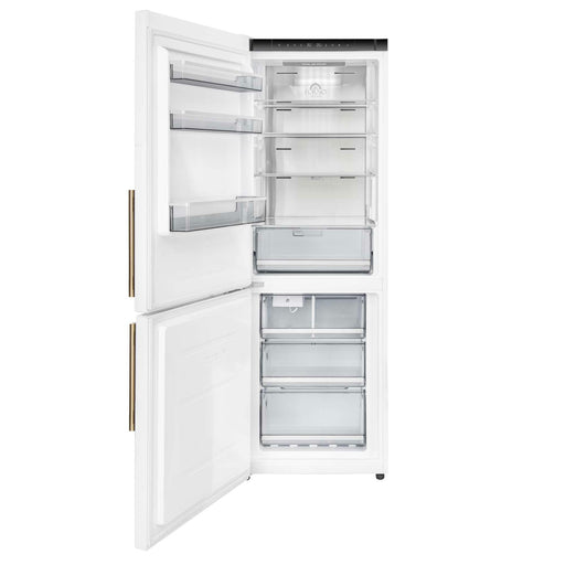 Forno Custodia 24-inch refrigerator in white front view with the door open