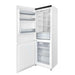 Forno Custodia 24-inch refrigerator in white right angled view with the door open