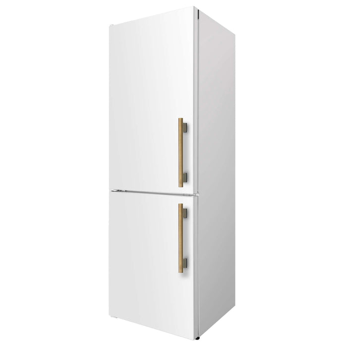 Forno Custodia 24-inch refrigerator in white right angled view