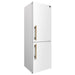Forno Custodia 24-inch refrigerator in white left angled view