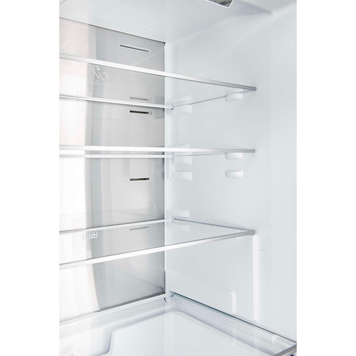 Forno Custodia 24-inch refrigerator in white interior shelving detail
