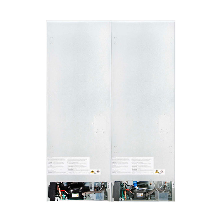 Forno Custodia 48-inch refrigerator in white rear view