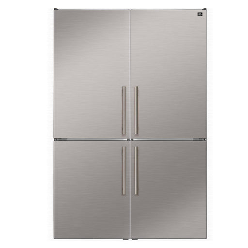 Forno Custodia 48-inch refrigerator in stainless steel front view