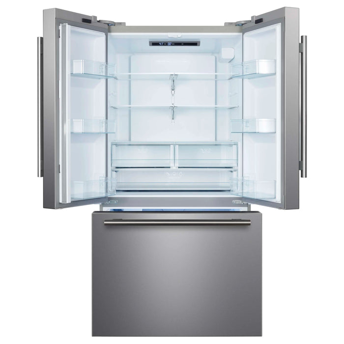 Forno Rivello 36-Inch French Door 27.4 Cu. Ft. Refrigerator in Stainless Steel with Internal Water Dispenser (FFFFD1783-36S)