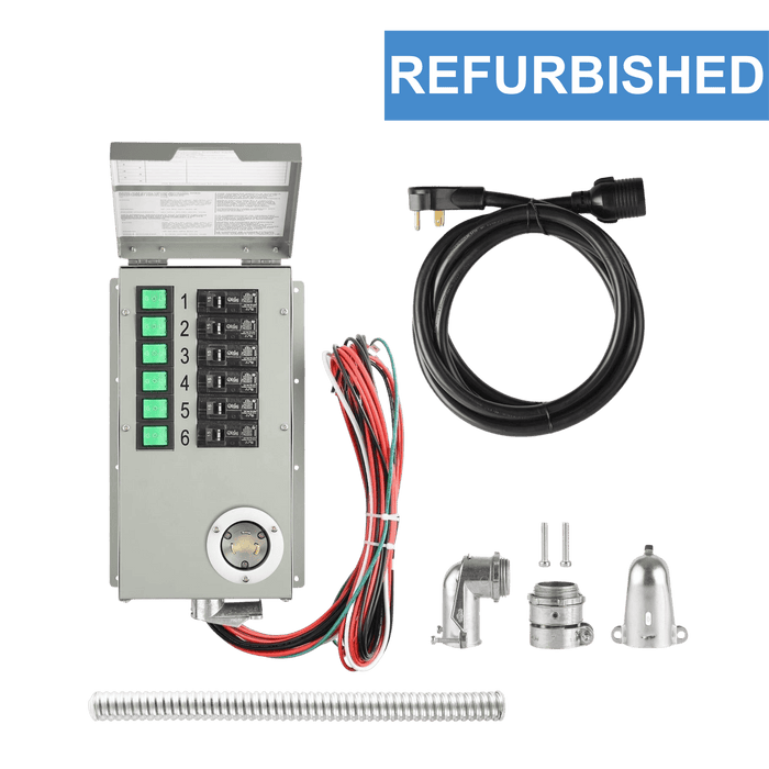 Nature's Generator Refurbished - 120V 30A 6-Circuit Non-Automatic Transfer Switch