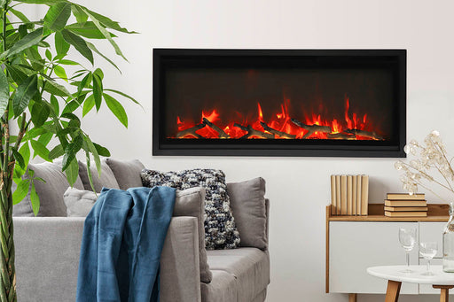 55" Electric Fireplace WM-SLIM-55 - front view