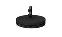 Ledge Lounger Resin Coated Concrete Umbrella Base-80lbs — Black