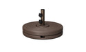 Ledge Lounger Resin Coated Concrete Umbrella Base-80lbs — Bronze