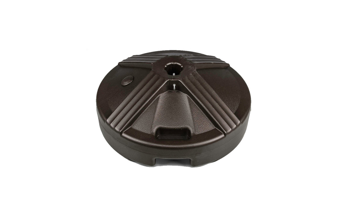 Ledge Lounger Resin Coated Concrete Umbrella Base-50lbs — Bronze