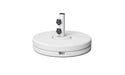 Ledge Lounger Resin Coated Concrete Umbrella Base-80lbs — White