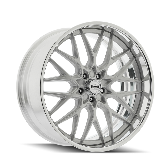 Ridler 681 Brushed with Polished Lip Wheel 1