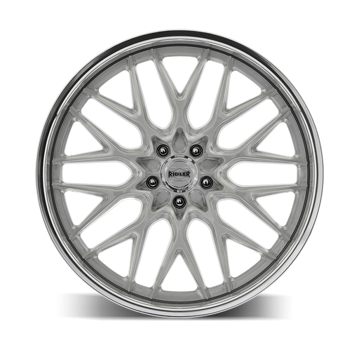 Ridler 681 Brushed with Polished Lip Wheel 2