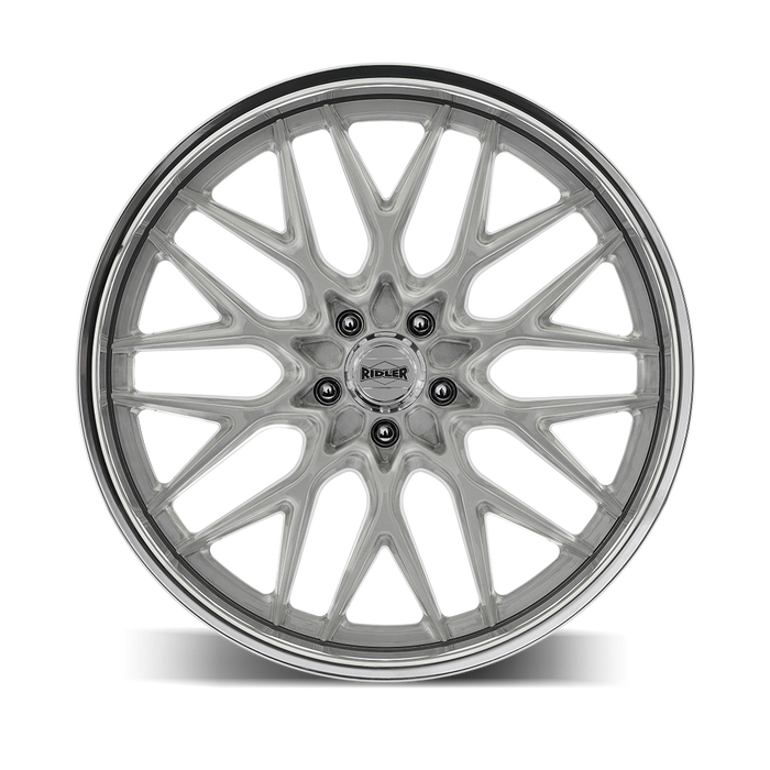 Ridler 681 Brushed with Polished Lip Wheel 2
