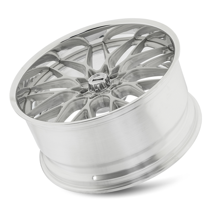 Ridler 681 Brushed with Polished Lip Wheel 3