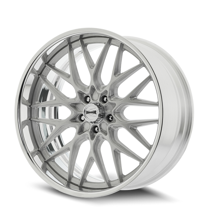 Ridler 681 Brushed with Polished Lip Wheel 4