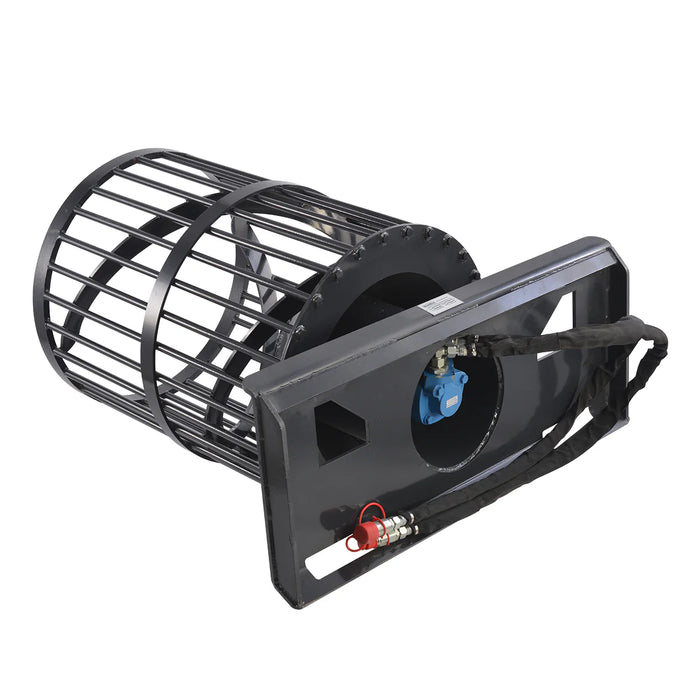 Skid Steer Rotary Rock Picker Attachment 30" Diameter Drum RSM-30
