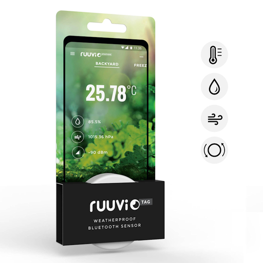 Ruuvi 4 in 1 RuuviTag Weatherproof Bluetooth Sensor