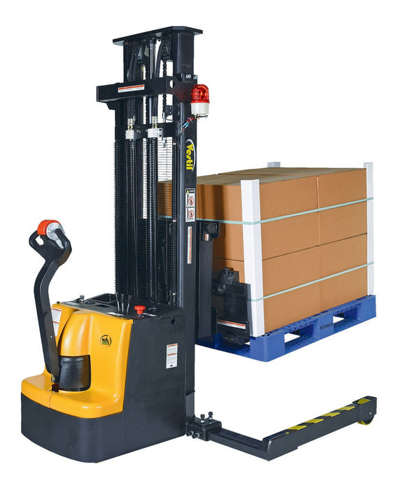Vestil S-118-AA-FR steel adjustable extendable fork stacker - view 7