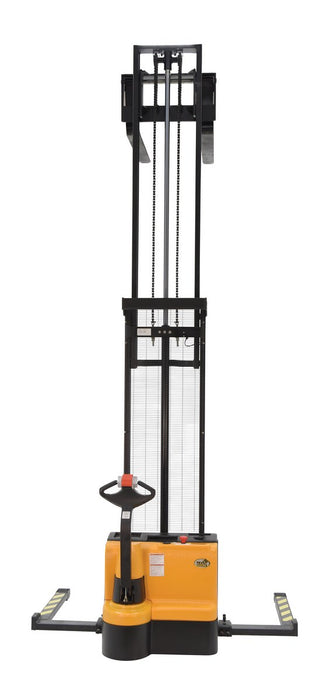 Vestil S-150-AA-DM steel adjustable double mast stacker - view 4