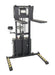Vestil S-62-AA-SCL steel adjustable powered lift stacker with scale - view 5
