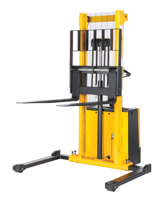 Vestil S-62-AA steel adjustable powered lift stacker - view 3