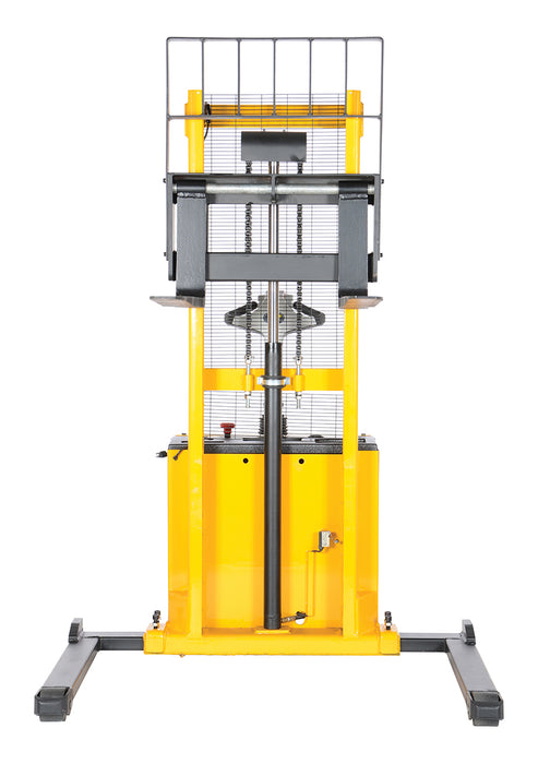 Vestil S-62-AA steel adjustable powered lift stacker - view 4