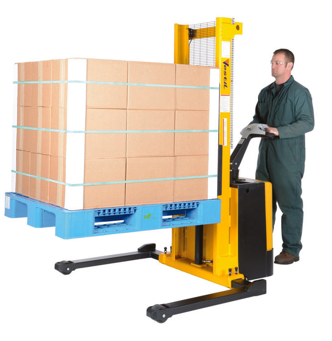Vestil S-62-AA steel adjustable powered lift stacker - view 9