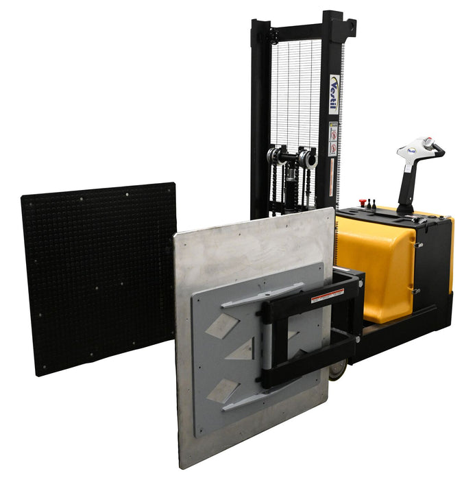 Vestil S-CB-2751-BCF Counter Balanced Powered 27 in. - 51 in. Bale Clamp Lifter 800 lb. Capacity Black/Yellow