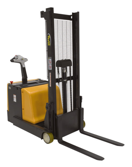Vestil S-CB-62 Steel Counter Balanced Powered Lift 2 in. to 62 in. Raised Height 1,000 lb. Capacity Black / Yellow