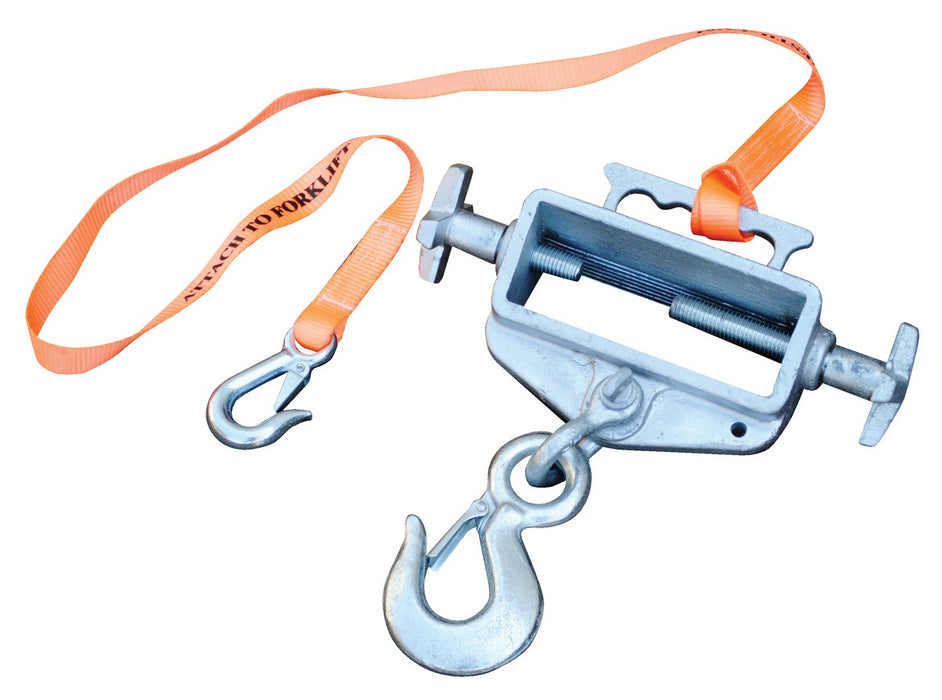 Vestil S-FORK-4/6-RL Steel Hoist Single Hook Rigid Latch 3-7/8 In x 13-1/2 In x 13-13/32 In 4,000 lb. Capacity Silver