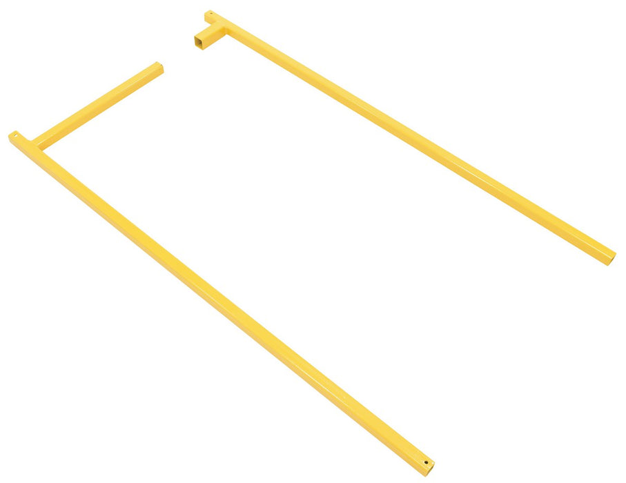Vestil S-GATE-60 Steel Square Handrail Sliding Gate 1-1/4 in. x 64 in. x 25-5/8 in. Yellow