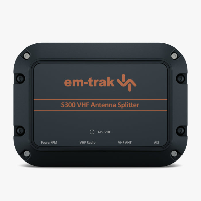 em-trak S300 splitter on light background, front