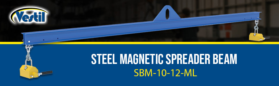 Vestil SBM-10-12-ML steel magnetic spreader beam feature overview 1