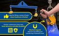 Vestil SBM-10-4-ML steel magnetic spreader beam feature overview 2