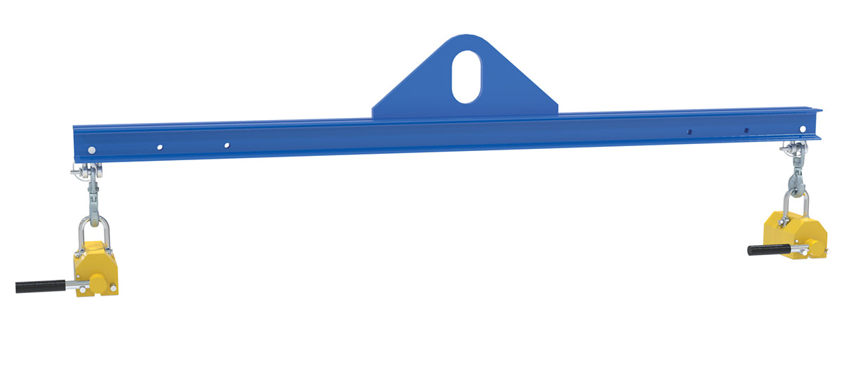 Vestil SBM-10-6-ML Steel Magnetic Spreader Beam 72 In Length 1,000 lb. Capacity Blue