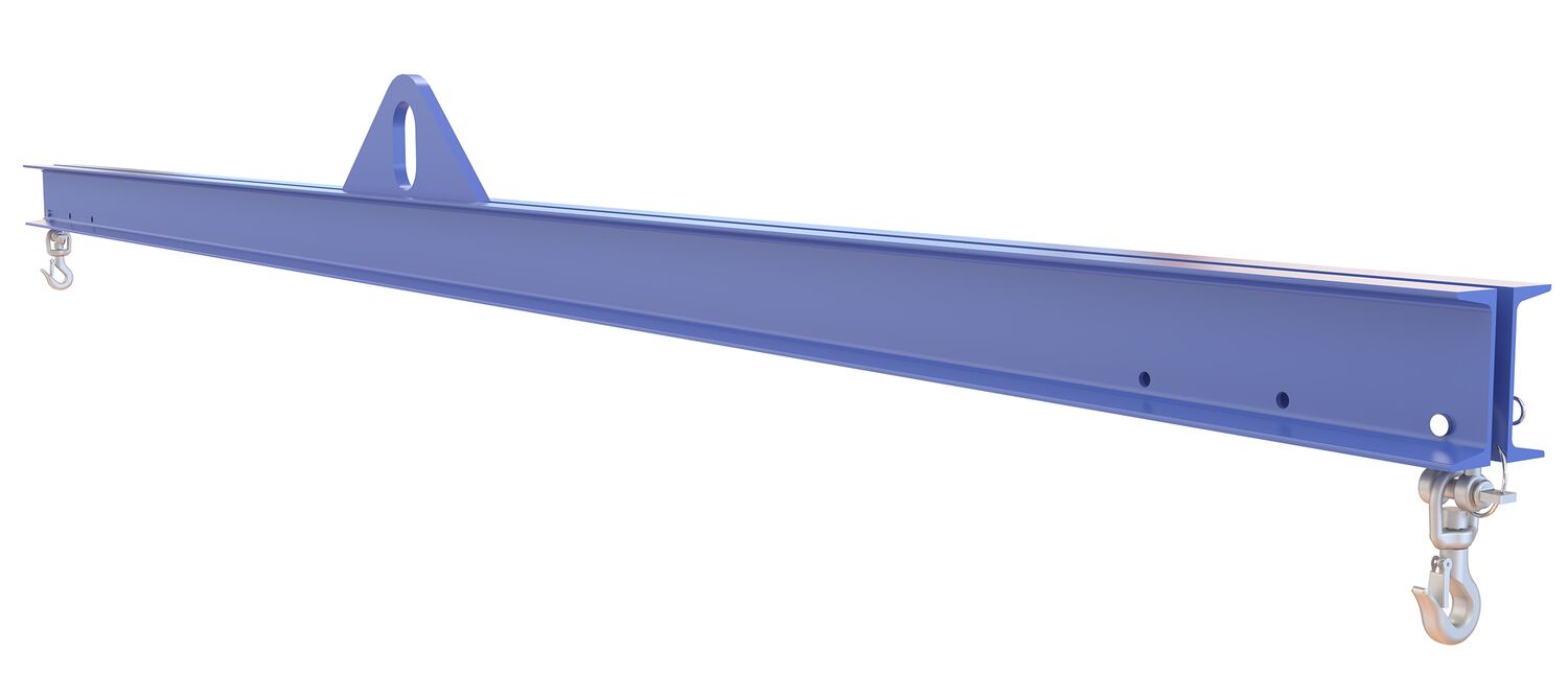 Vestil SBM-20-12 Steel Economy Spreader Beam 144 In Length 2,000 lb. Capacity Blue