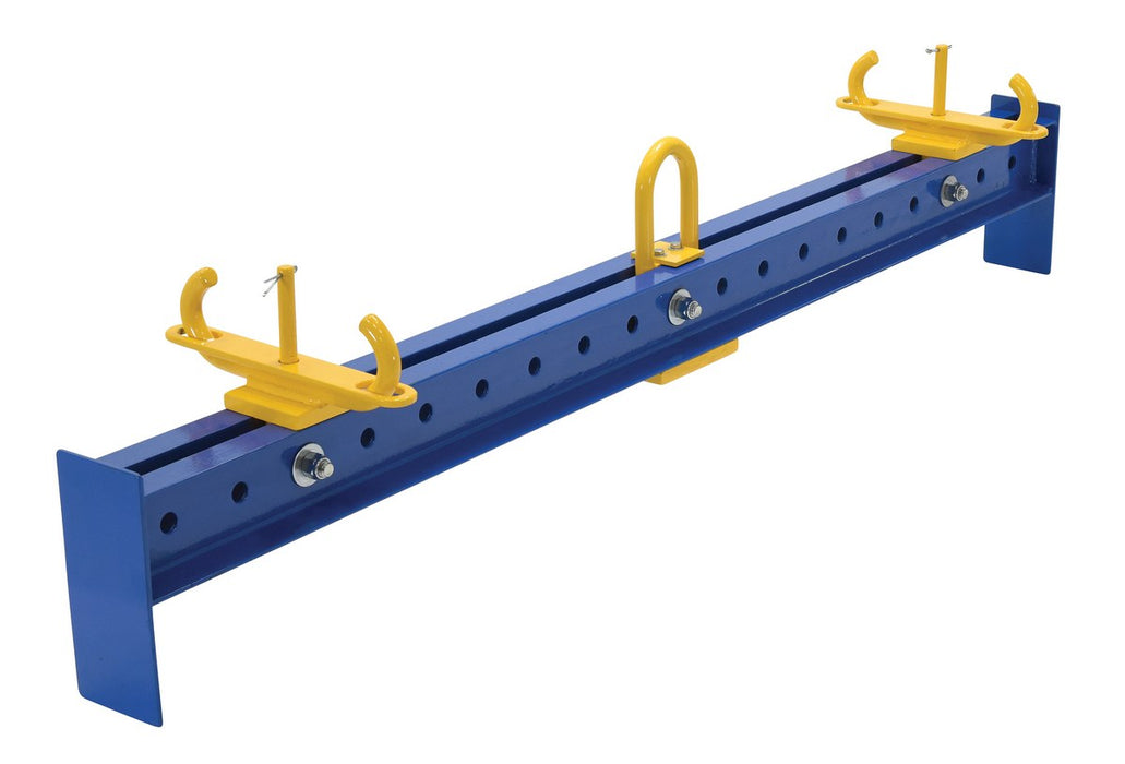 Vestil SBM-40-BLB Steel Basket Lifting Spreader Beam 78 In Length 4,000 lb. Capacity Blue / Yellow