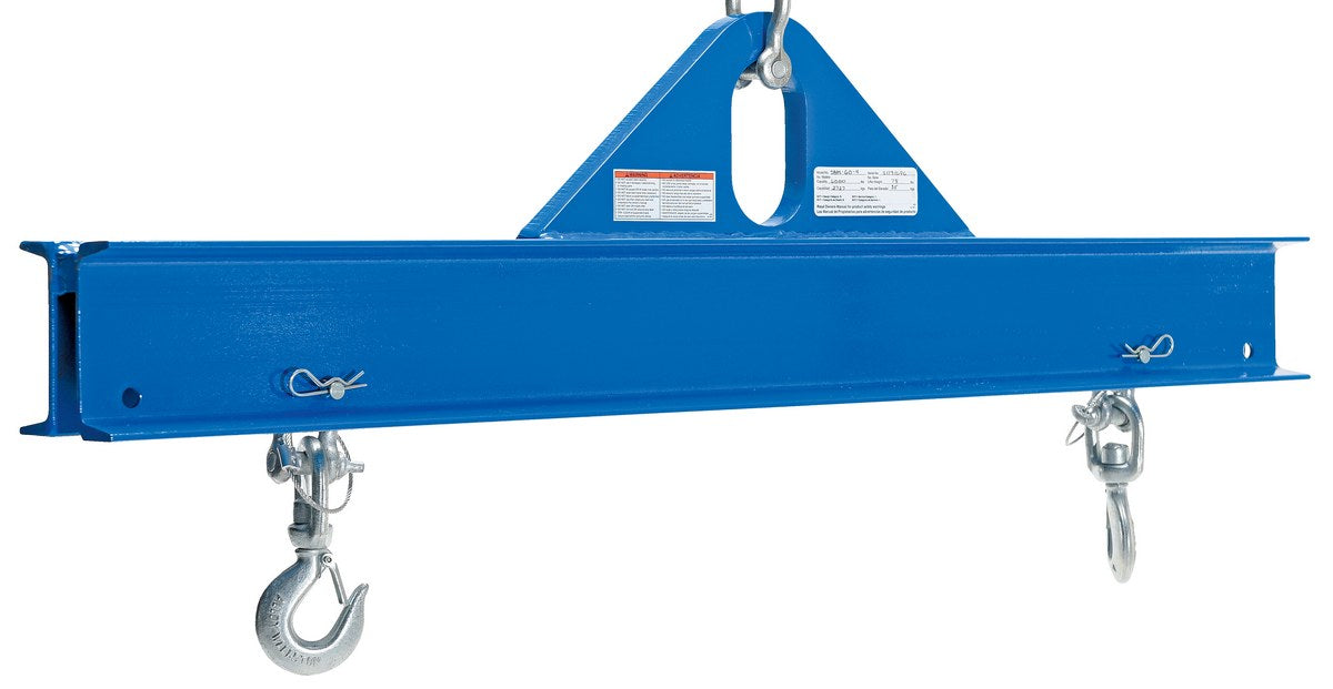Vestil SBM-60-4 Steel Economy Spreader Beam 48 In Length 6,000 lb. Capacity Blue