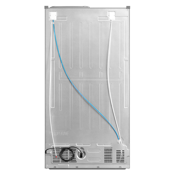 Cosmo 36-Inch 26.3 Cu. Ft. Side-by-Side Refrigerator with Water and Ice Dispenser in Stainless Steel (COS-SBSR263RHSS) Cosmo