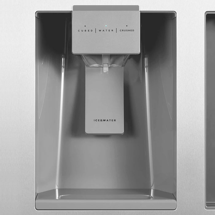 Cosmo 36-Inch 26.3 Cu. Ft. Side-by-Side Refrigerator with Water and Ice Dispenser in Stainless Steel (COS-SBSR263RHSS) Cosmo